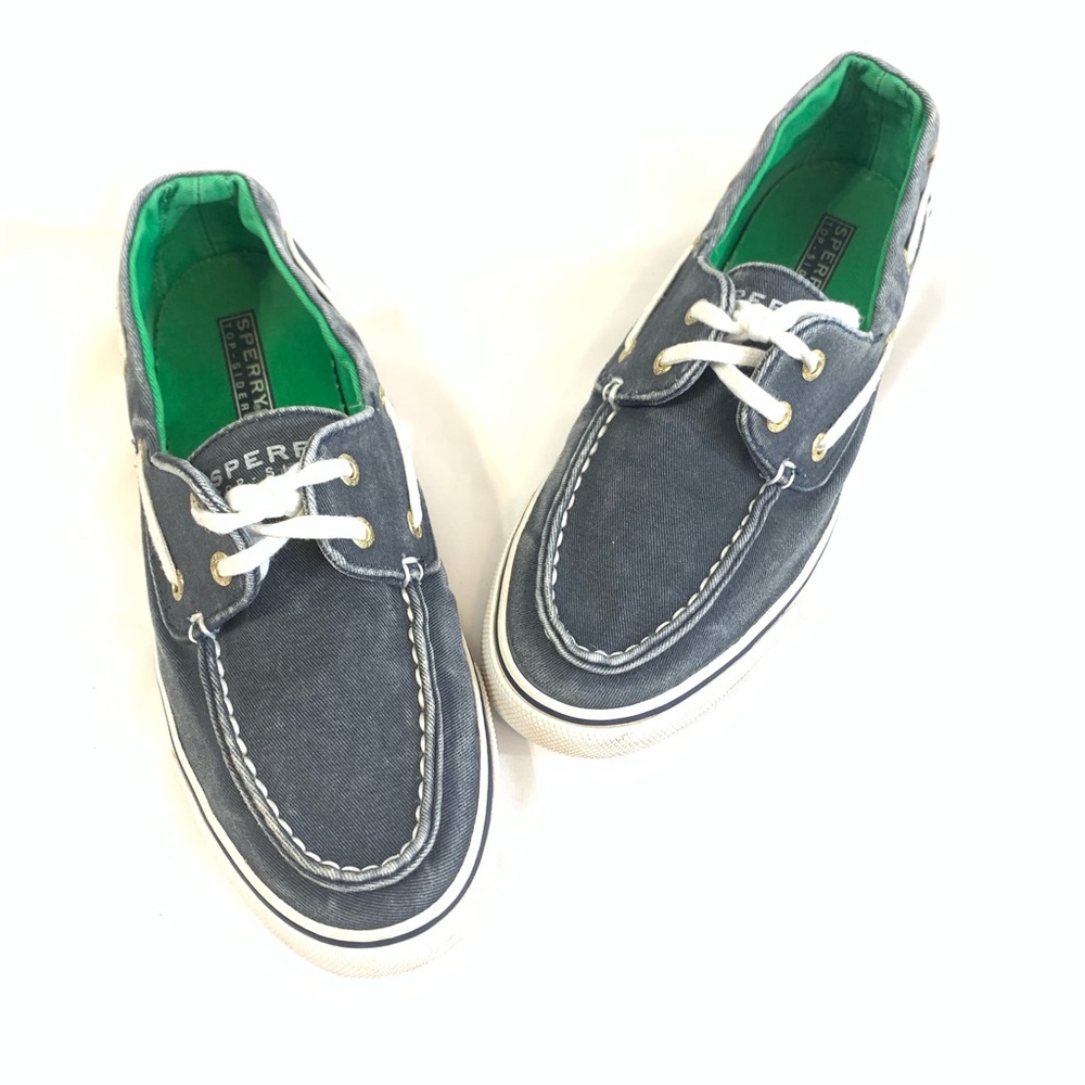 Sperry Perfectly Faded Navy Canvas Boat Shoes